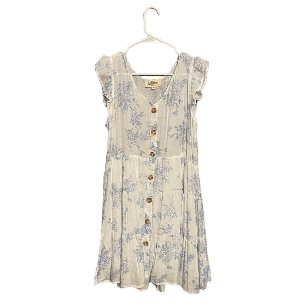 Sweet Wanderer Women’s Floral Button Down V- Neck Dress | Size: XL | NWT